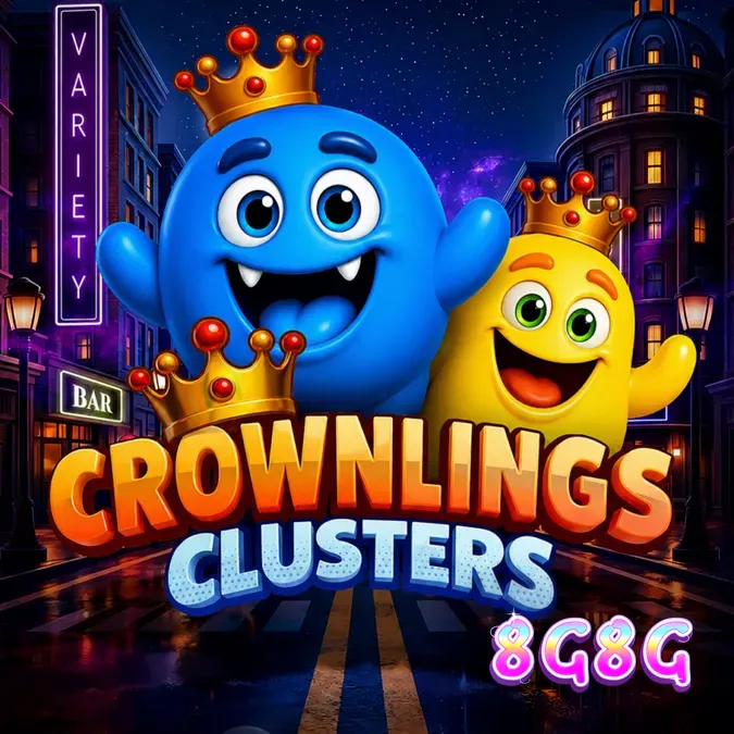 Tampilan grid 5x5 pada slot Crownlings Clusters dengan karakter berwarna-warni.